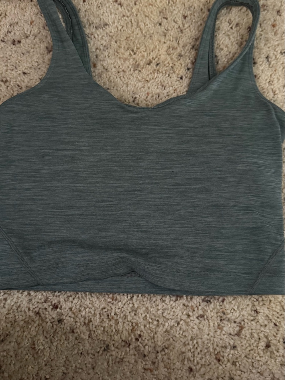 lululemon athletica align Heathered Dark Grey/Blue Tank Top